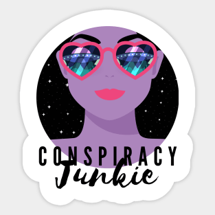 Conspiracy Junkie Sticker